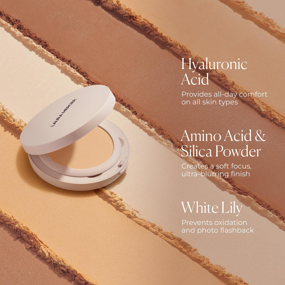 Laura Mercier Ultra-Blur waterproof formula resists sweat for all-day wear.
