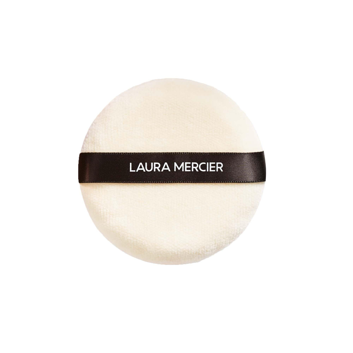 Laura Mercier Velour Puff closeup shows plush texture for precise powder pickup