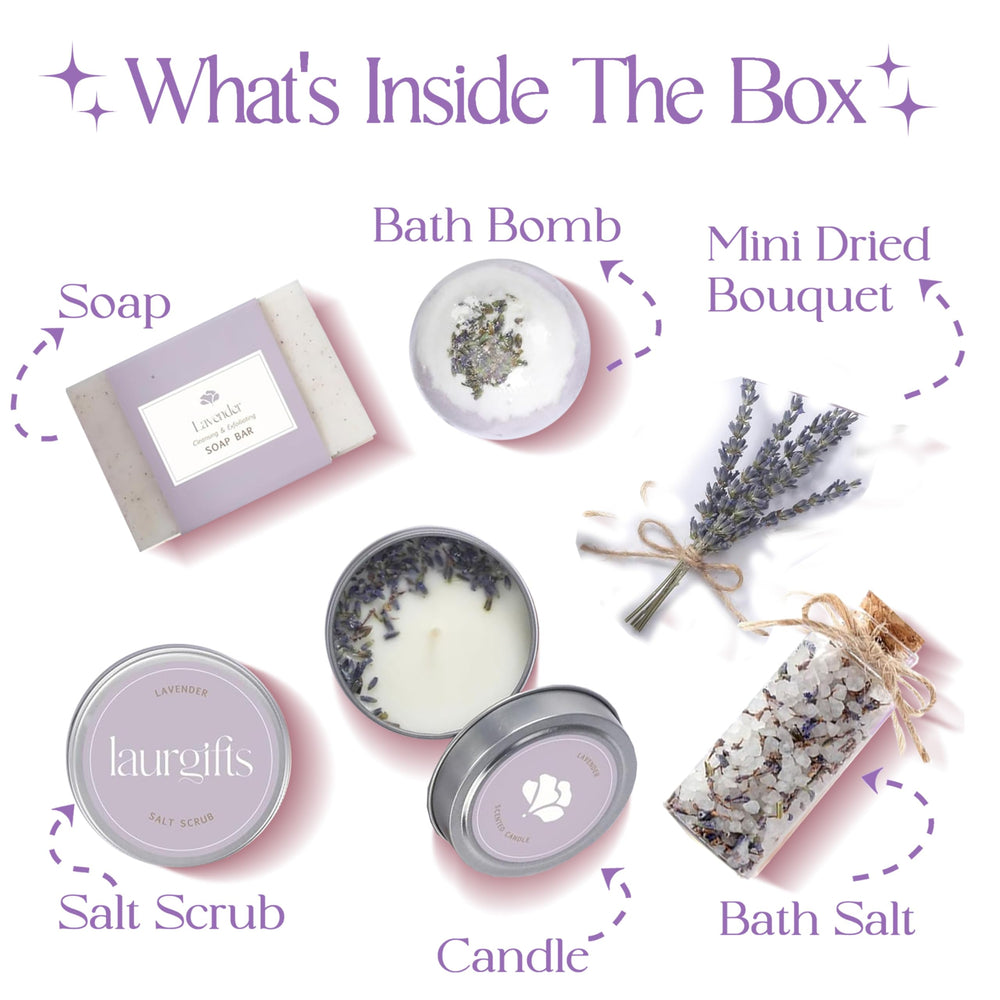 LaurGifts lavender soap in a gift set delivers gentle cleansing and spa like scent