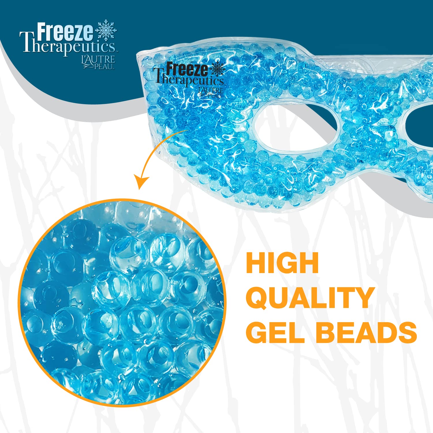 lautre-peau blue eye mask ready for spa-like routine