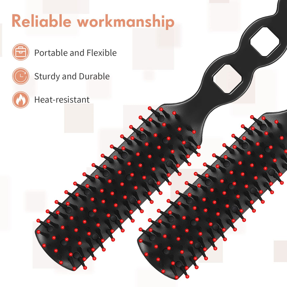 Lauwell hairbrush hanging holes simplify storage