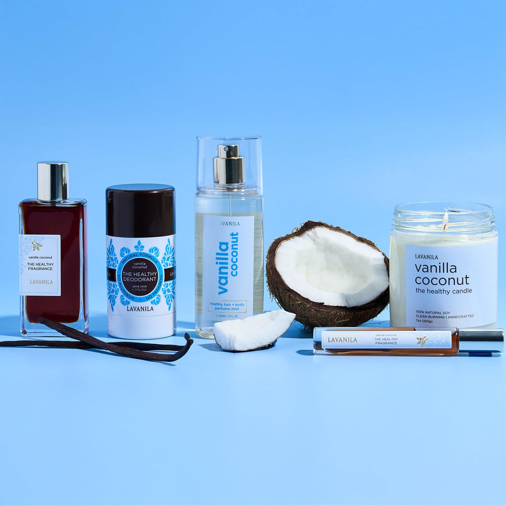 Lavanila Madagascar vanilla detail emphasizes premium, natural fragrance notes.