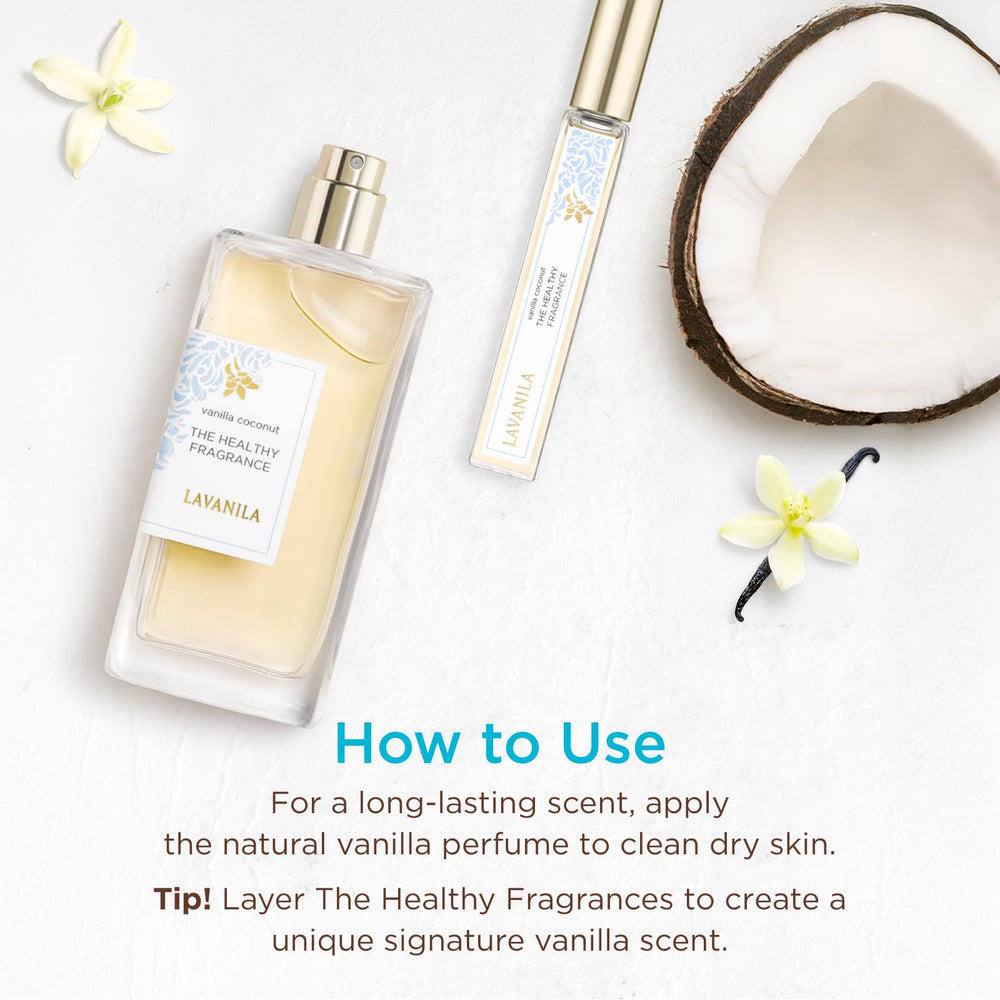 Lavanila Vanilla Coconut layering idea, with two fragrances creating a signature vanilla scent.