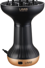 LAVANPRO NEW YORK diffuser hair dryer front view with diffuser bowl close-up.