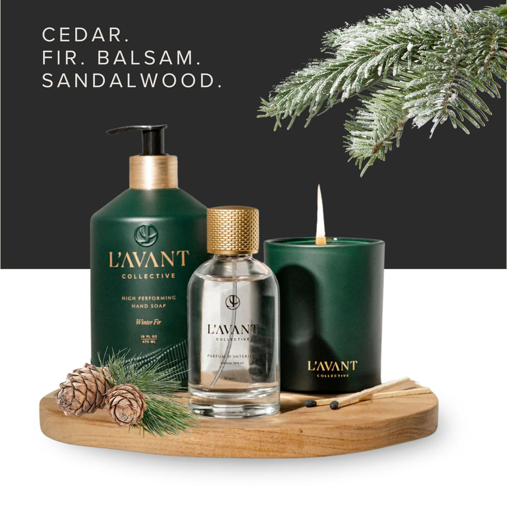L'AVANT Collective hand soap water-drops captures clean, refreshing moments during everyday use.