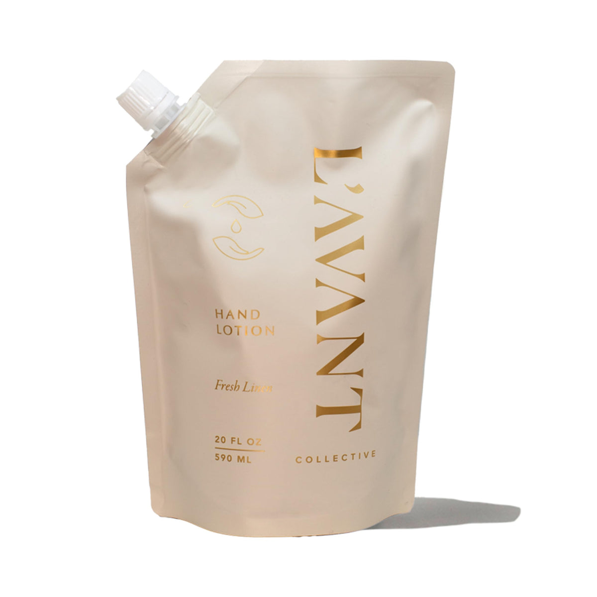 L'AVANT Collective luxury hand lotion refill bottle highlights premium hydration for daily use