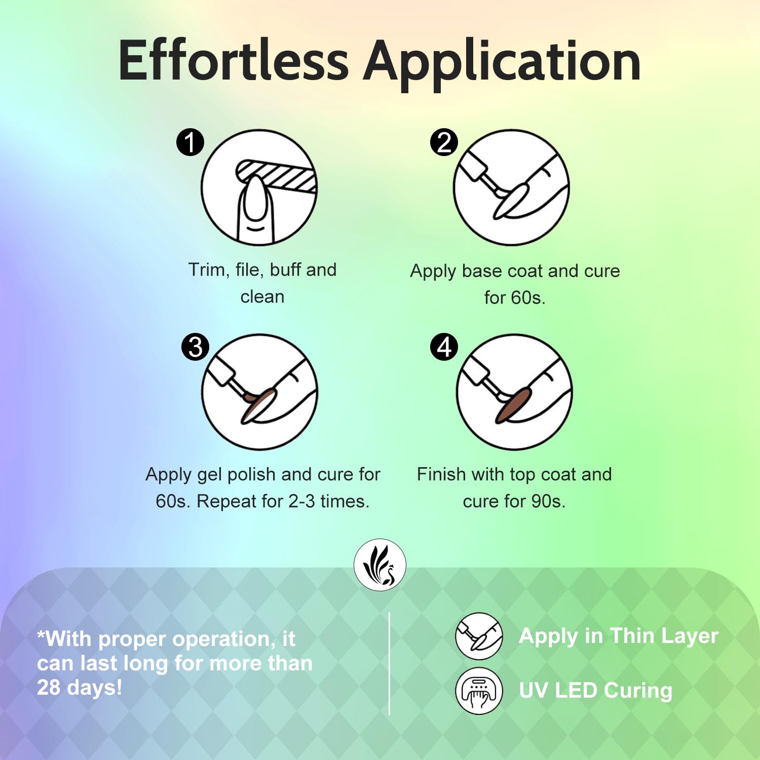 Lavender Violets magnetic tool enables cat-eye and glitter effects.