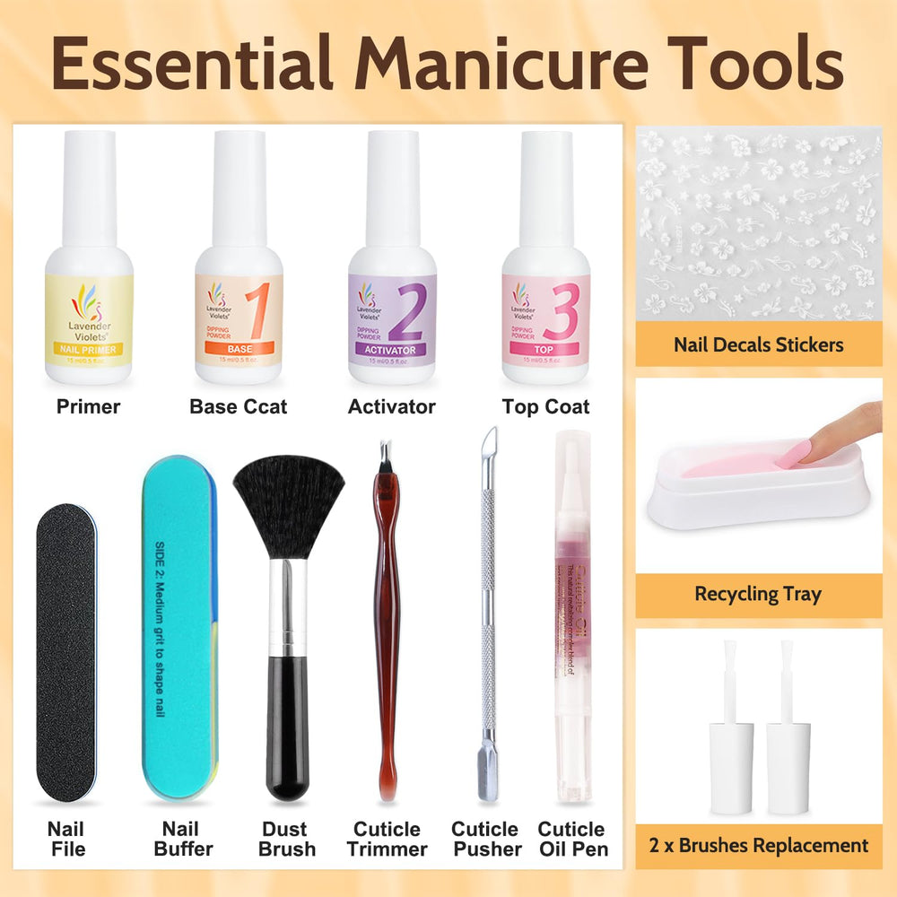 Lavender Violets nail brush tool for precise nail art