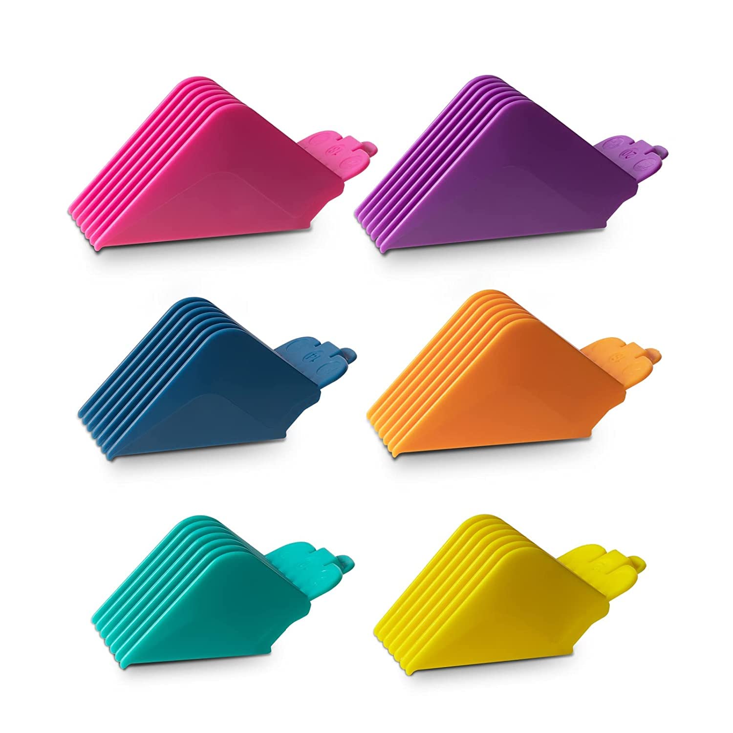 LAVEST Clipper Guards color-coded front view for quick size selection and trims