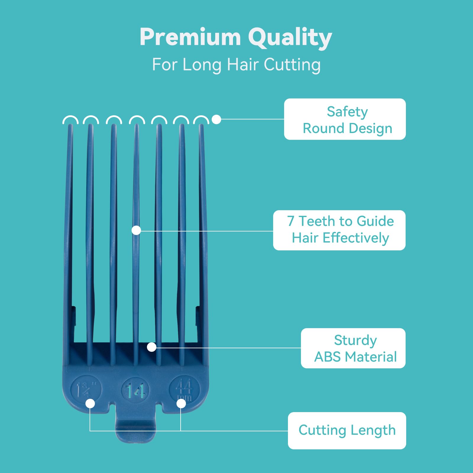 LAVEST clipper guards in-pack photo showing six-piece set