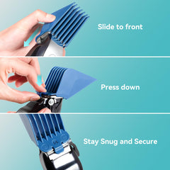 LAVEST clipper guards lengths illustration displaying six size options