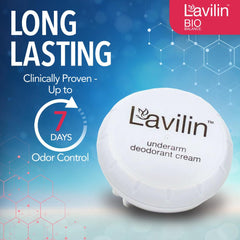 Lavilin Bio Balance underarm deodorant cream daily-wear image shows all-day protection.