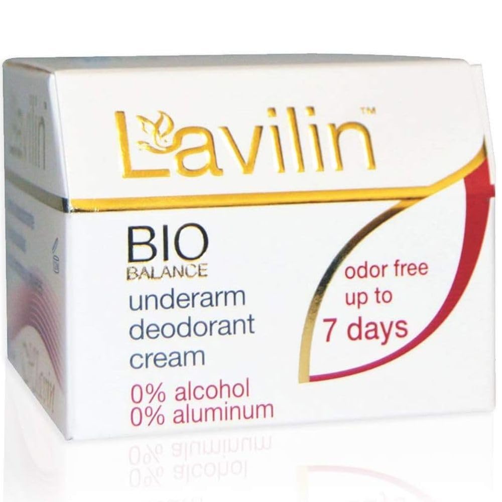 Lavilin underarm deodorant cream tube ready for travel and odor protection.
