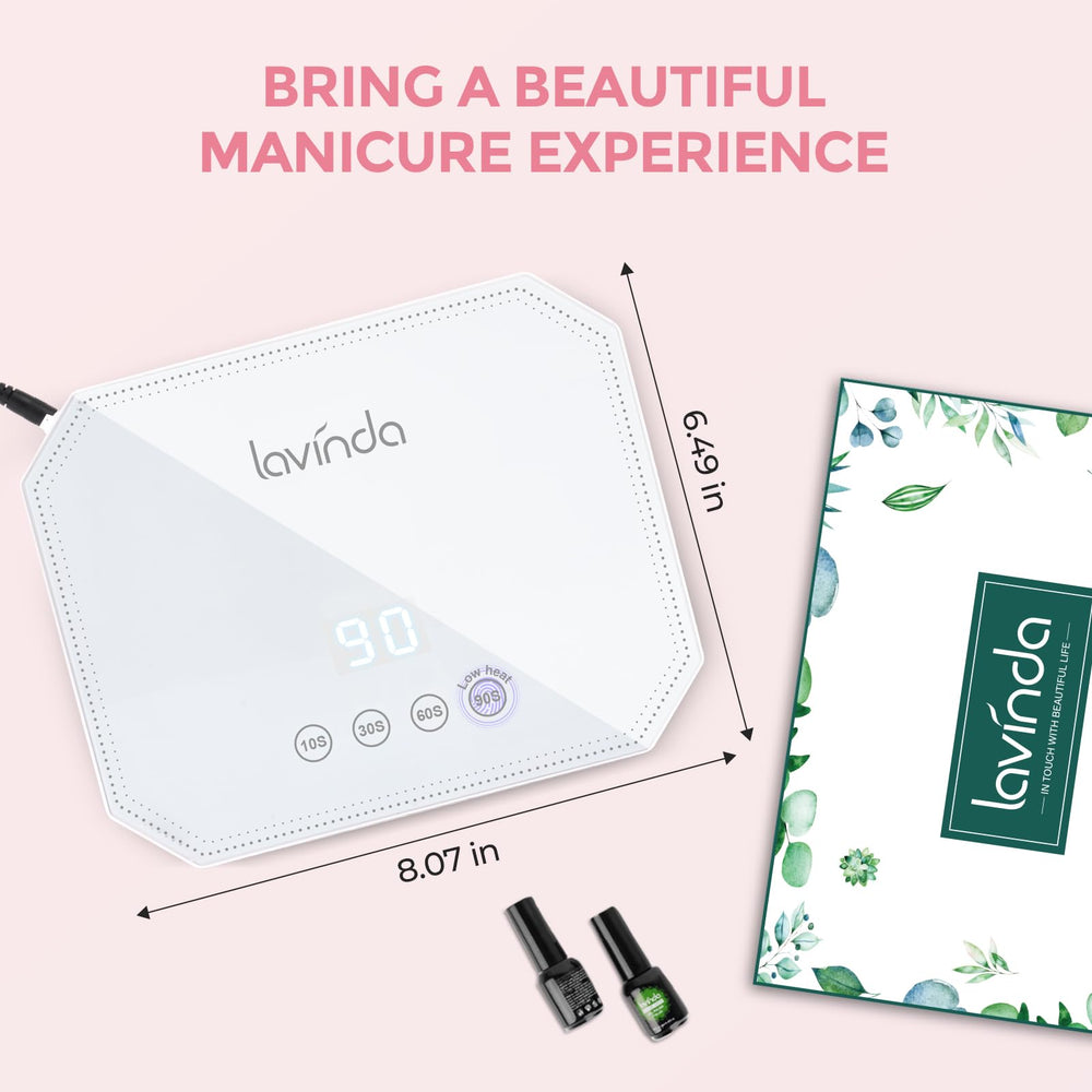 Lavinda 54W UV lamp corded power ensures stable high-power output for gel nails