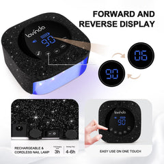 Lavinda 54W UV nail lamp with four timer settings and LCD display