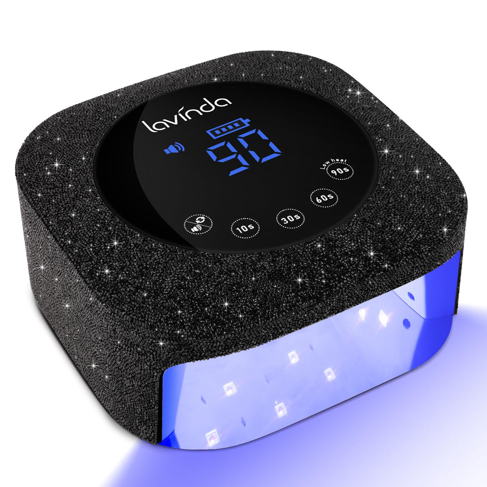 Lavinda 54W UV nail lamp cordless rechargeable for fast gel curing at home or salon