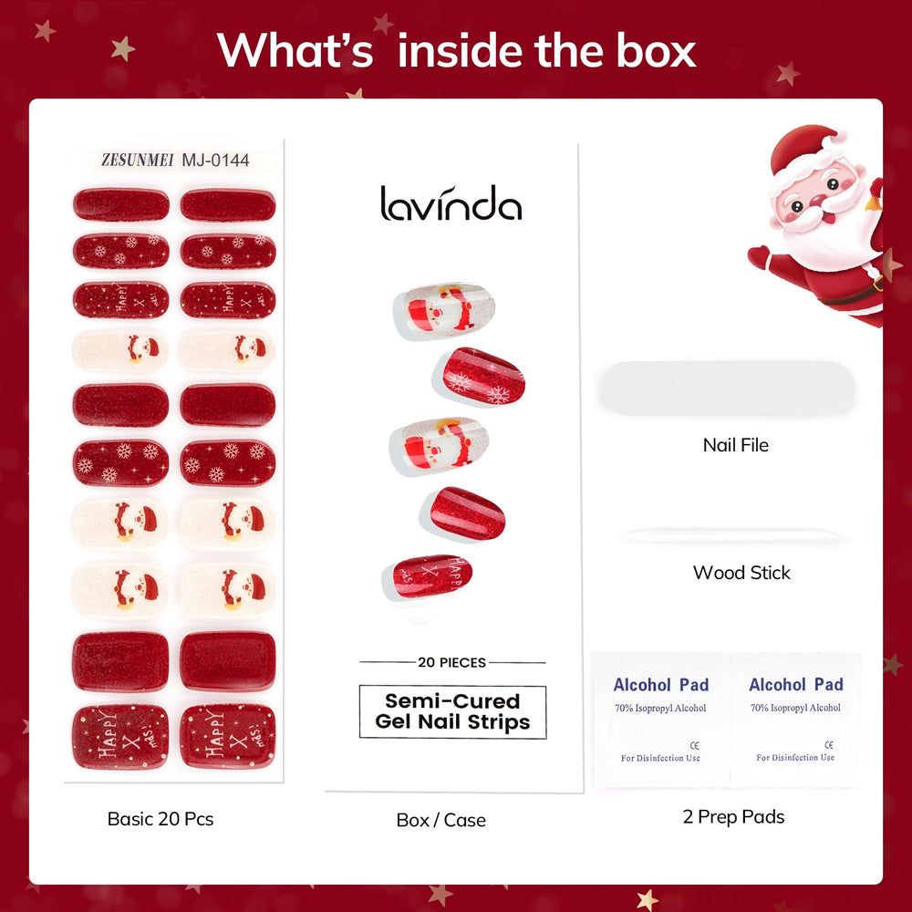 Lavinda nail file included for precise shaping and fit.