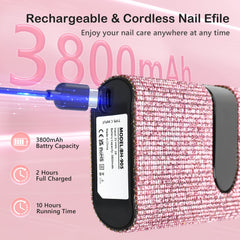 Lavinda cordless nail drill kit ready for on-the-go manicure and pedicure sessions.