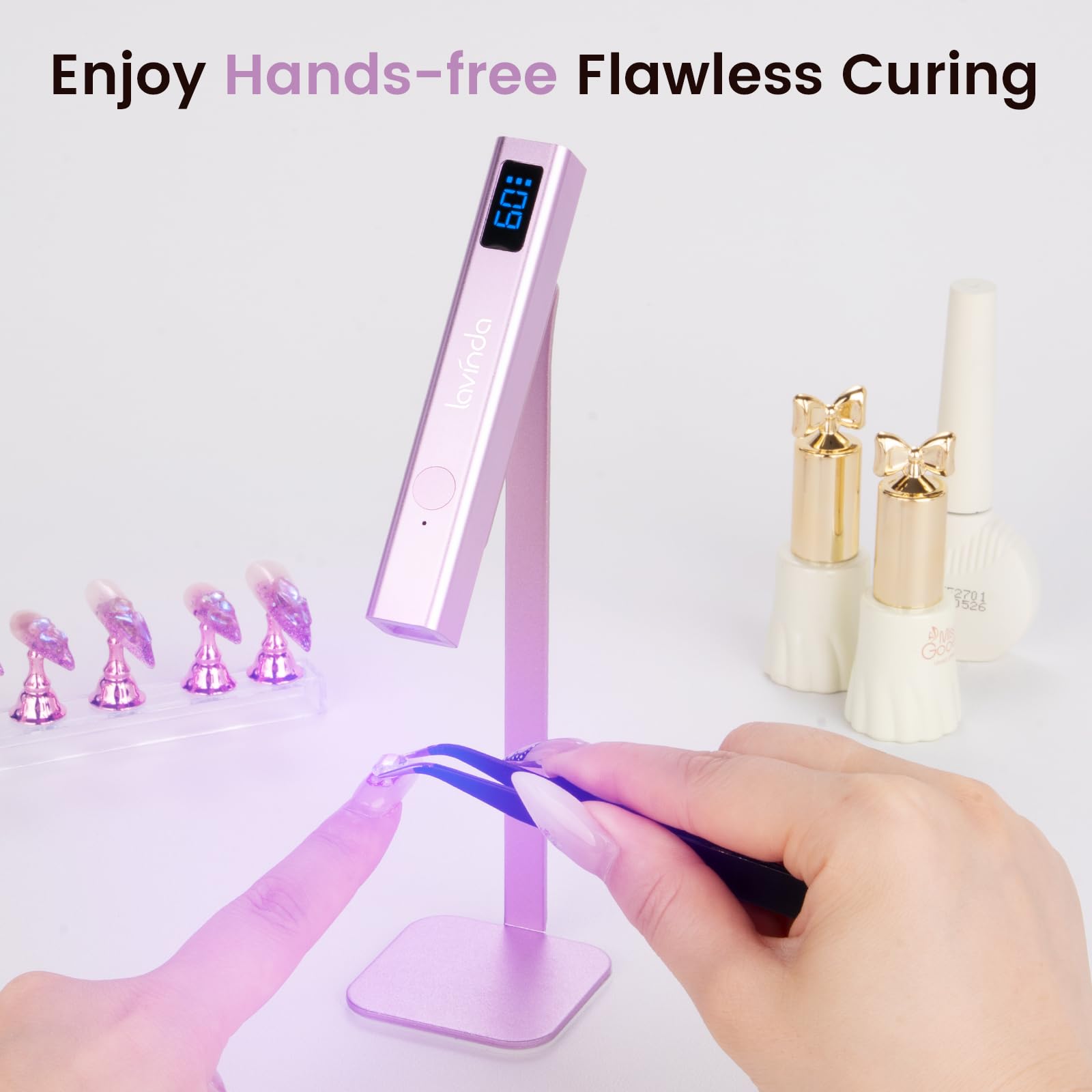 Lavinda gel polish compatible nail light suitable for home DIY.