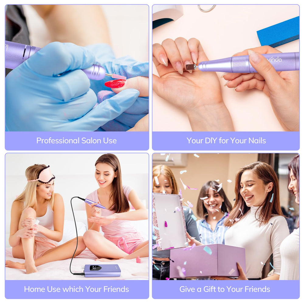 Lavinda nail drill suitable for salon and home use with versatile nail care.