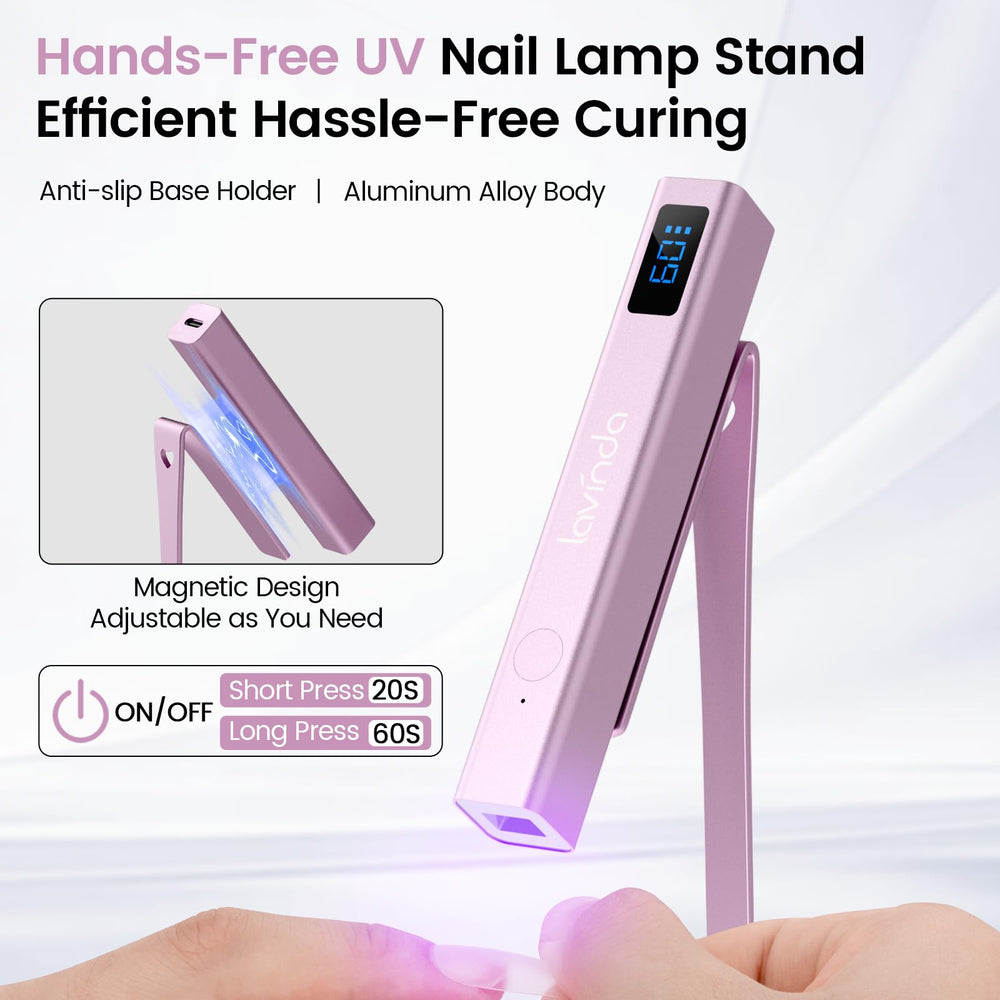 Lavinda portable cordless nail dryer lets you work anywhere.