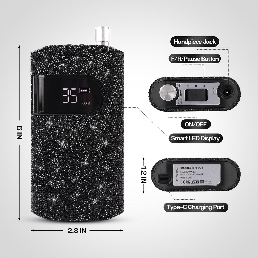 Lavinda travel-friendly nail drill with compact design fits busy lifestyles.