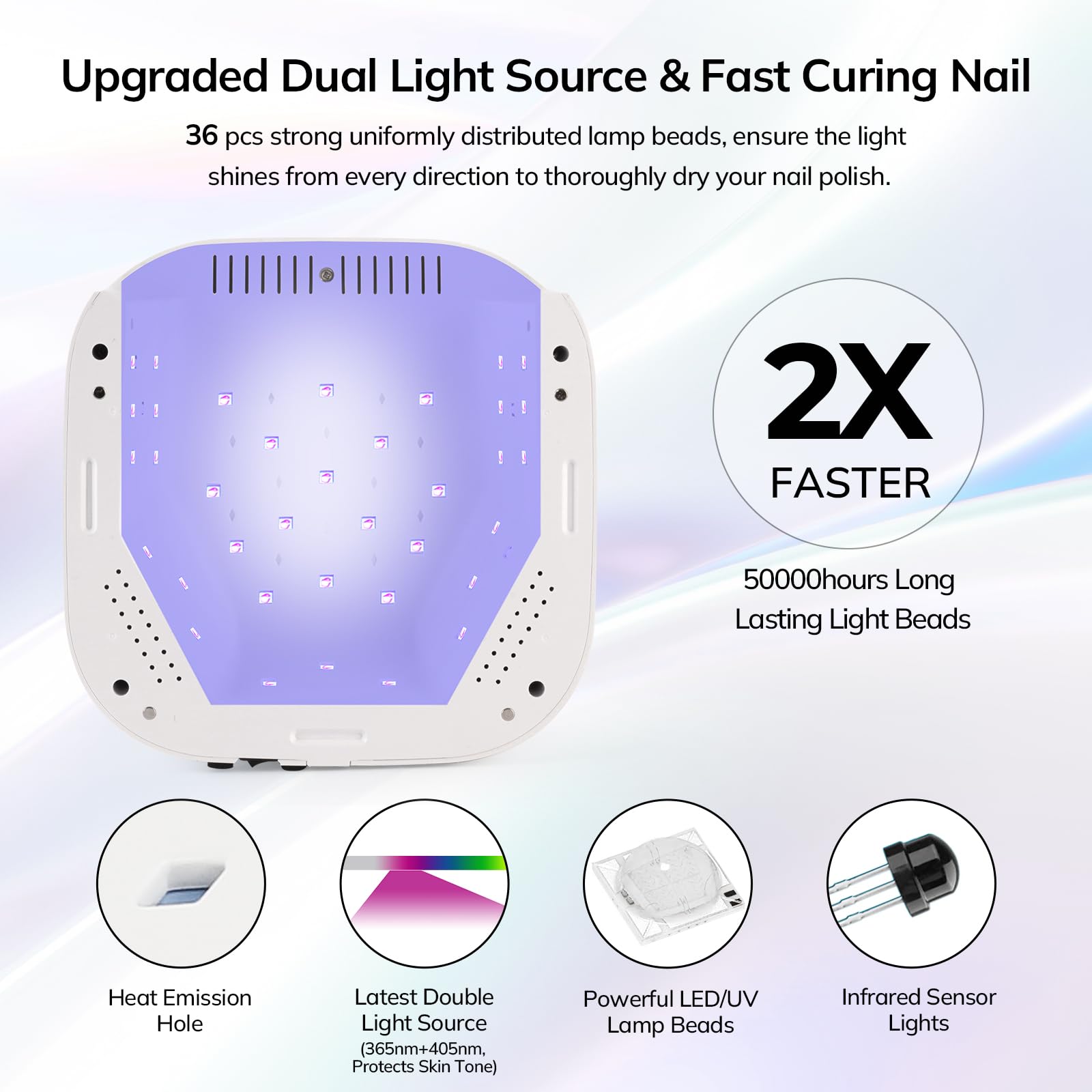 Lavinda lamp large LCD display for easy timer monitoring