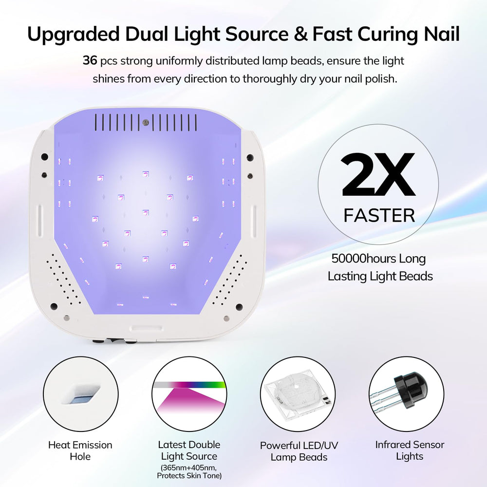 Lavinda lamp large LCD display for easy timer monitoring