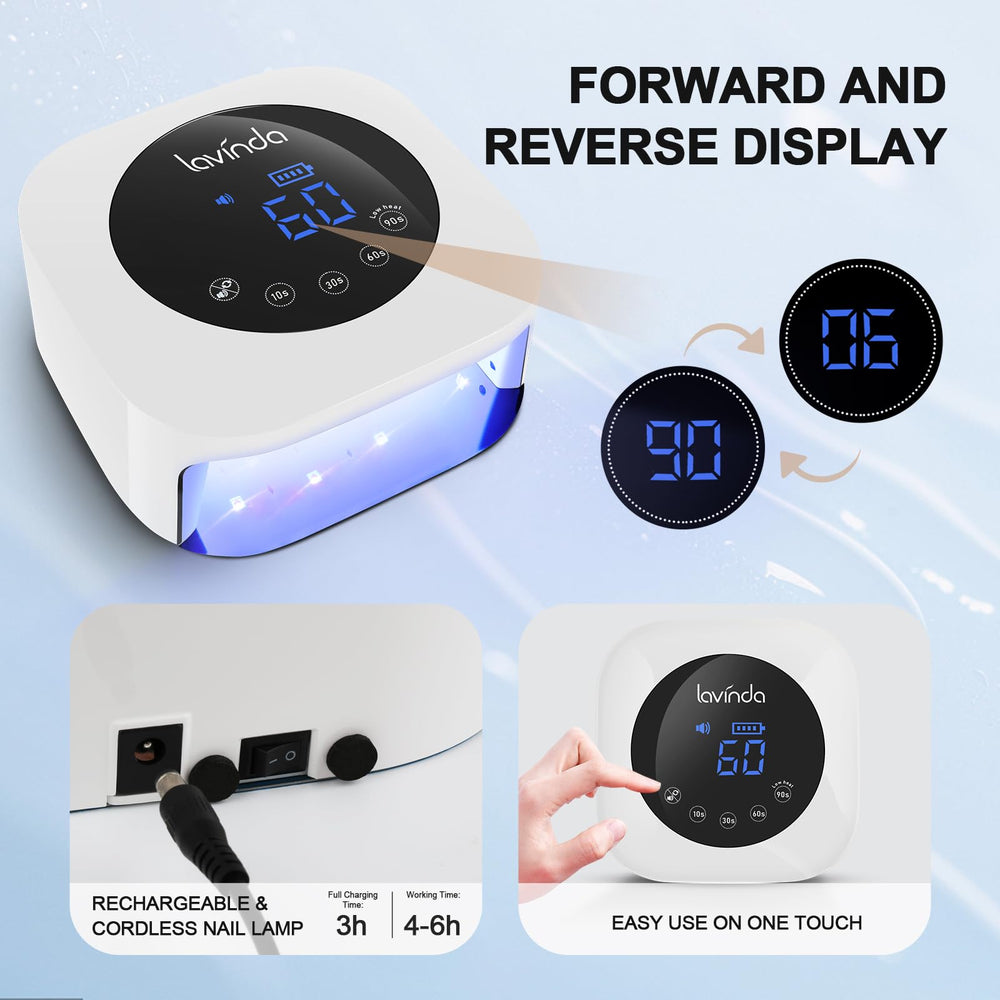 Lavinda lamp four timer settings for customized sessions