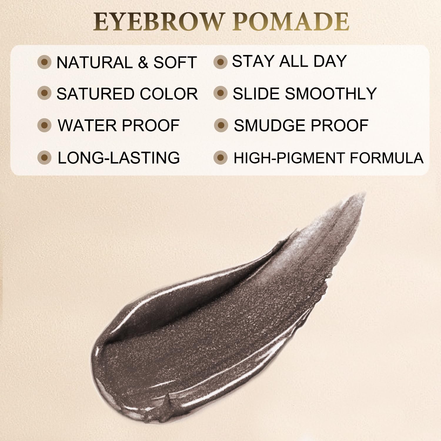 LAVONE Brow Kit zipper pouch keeps makeup organized for travel.