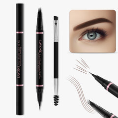 LAVONE Brow Pomade Dark Coffee swatch defines brows with lasting color.