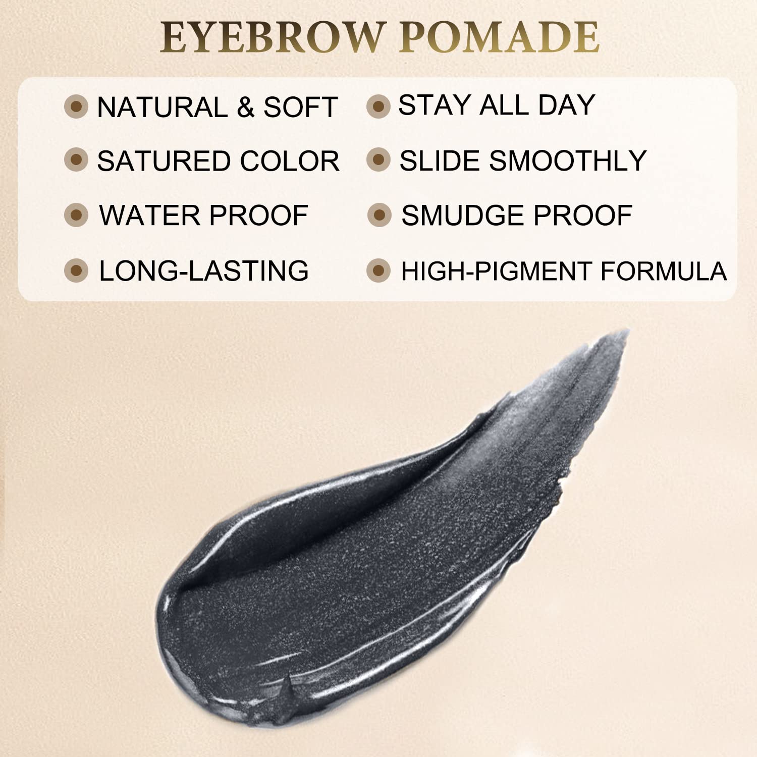LAVONE dual-ended brow brush close-up for shaping and blending
