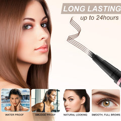 LAVONE Dual-ended Brush closeup enables precise filling and blending.