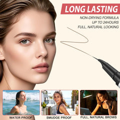 LAVONE dual-ended eyebrow brush blends strokes for a natural, seamless finish.