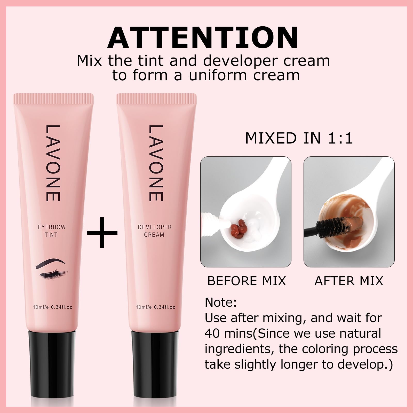 LAVONE Eyebrow Pencil close-up delivering precise, natural-looking hair strokes.