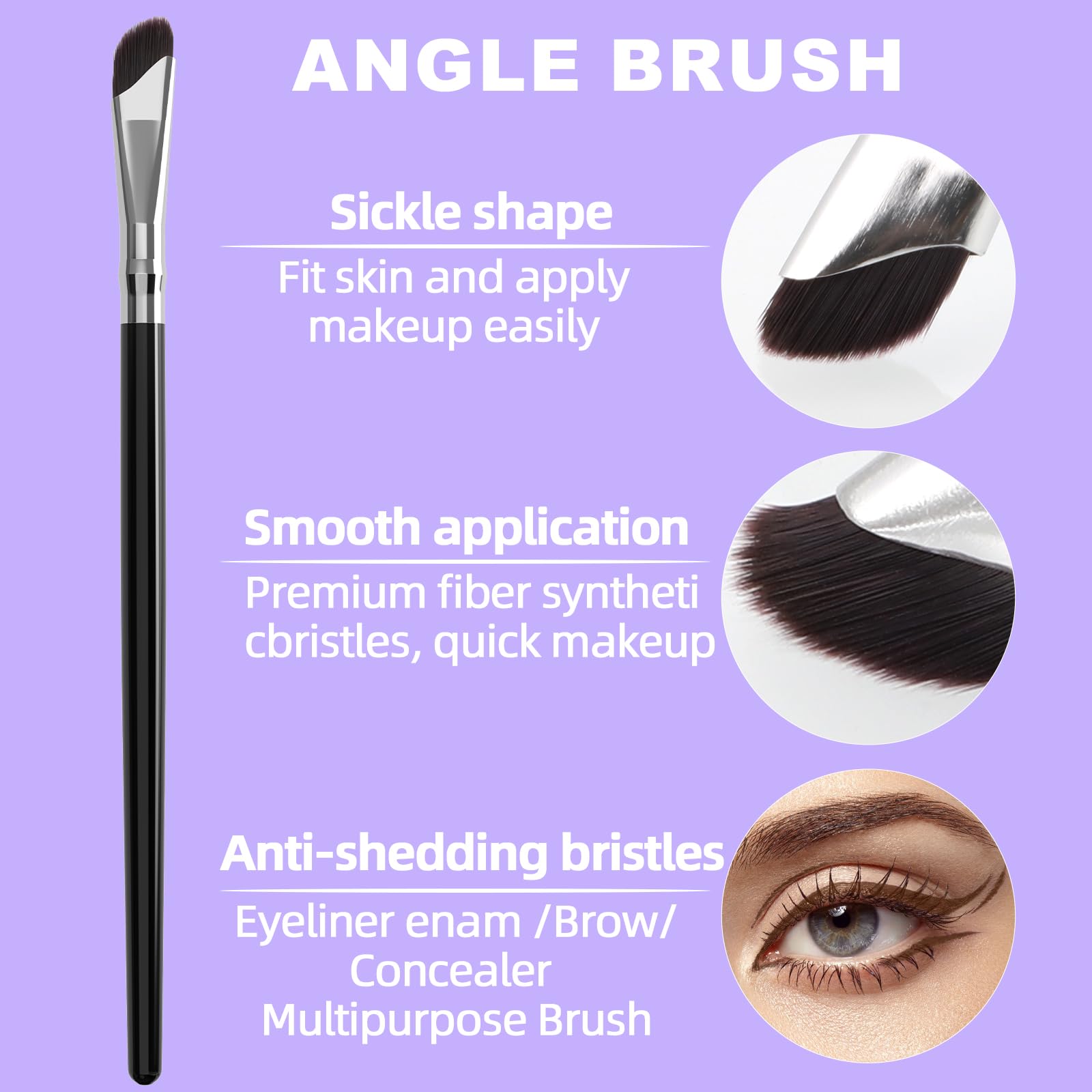 LAVONE Eyeliner Set black pigment for rich, vivid color payoff.