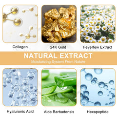 LAVONE under-eye patches with hyaluronic acid close-up emphasizing moisture retention.