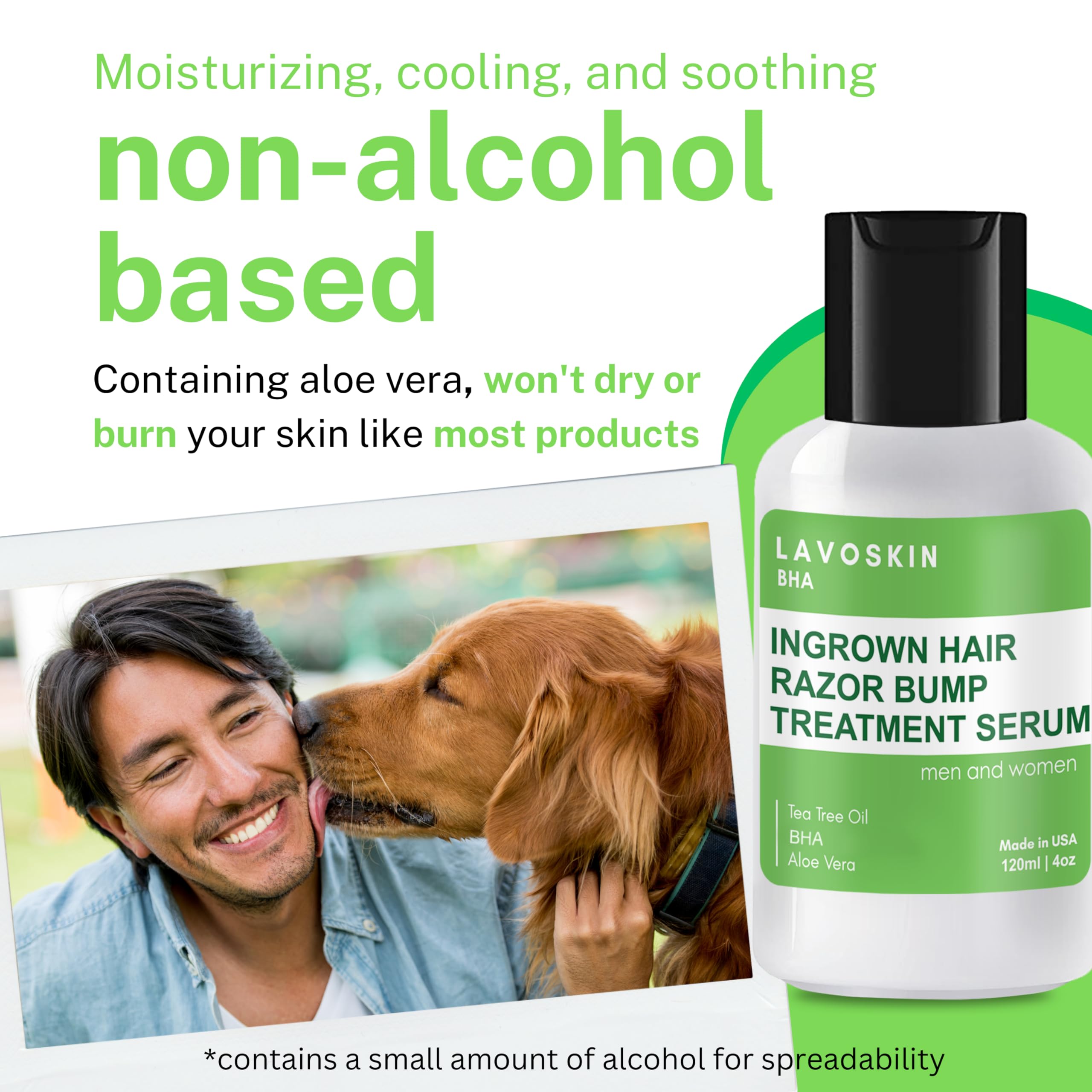 Lavoskin Tea Tree Gel after shaving ready-use for post-hair-removal care.
