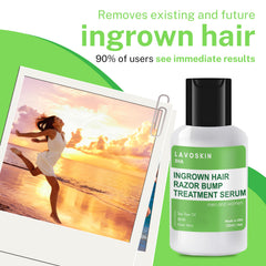 Lavoskin Tea Tree Gel application on skin after shaving demonstrates soothing relief.