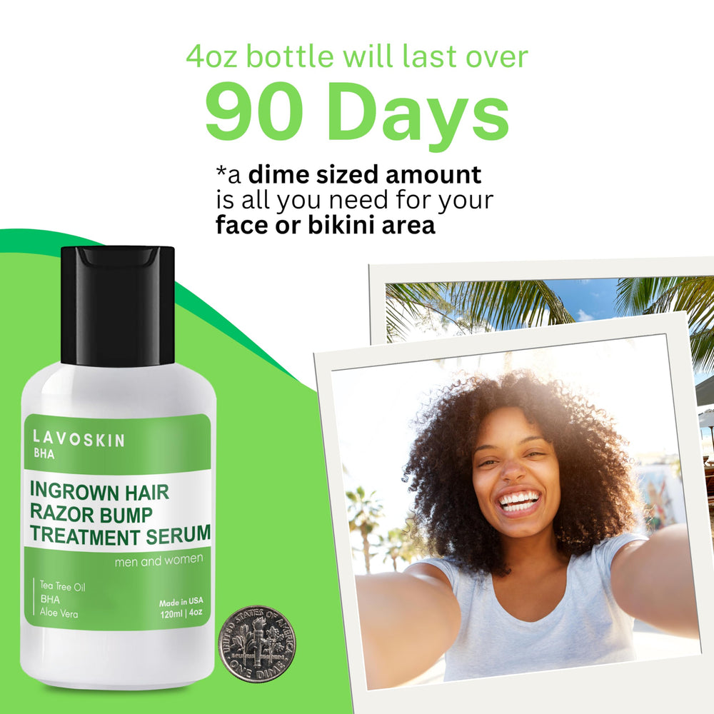 Lavoskin Tea Tree Gel applied near bikini line to reduce redness and irritation.