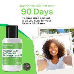 Lavoskin Tea Tree Gel applied near bikini line to reduce redness and irritation.