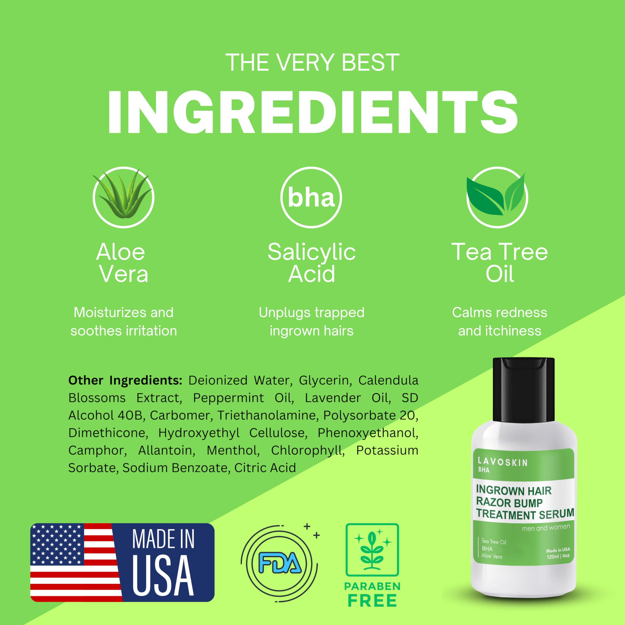 Lavoskin Tea Tree Gel bottle cap closeup emphasizes easy dispensing.
