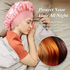 Lawie satin bonnet with 30cm diameter provides full coverage.