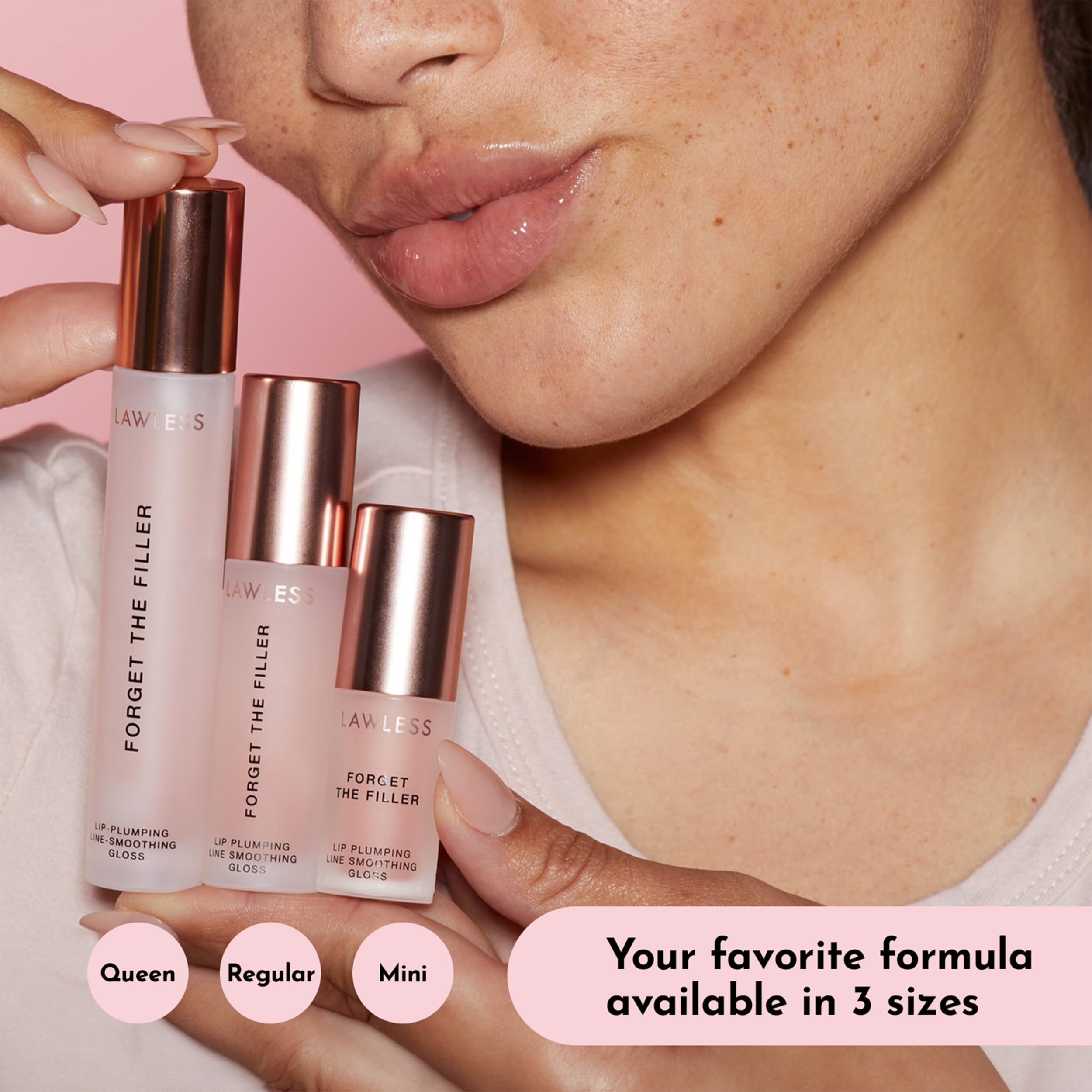 LAWLESS brand Rosy Outlook closeup conveys premium quality and trust.