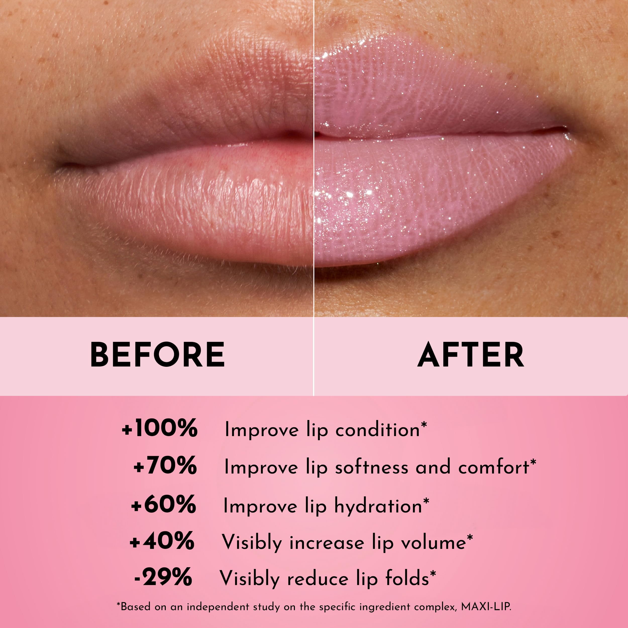 Lawless Forget the Filler gloss swatch reveals glass-like shine and rich color.