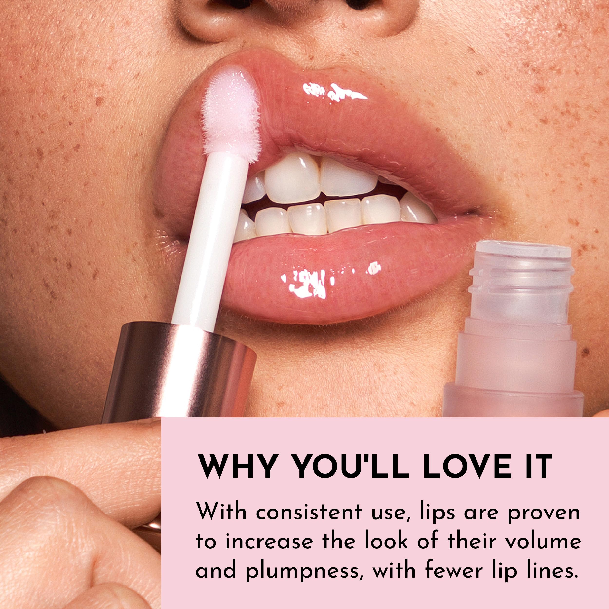 Lawless Forget The Filler Lip Plumper Rosehip Oil nourishes and softens lips.