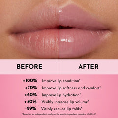 Lawless Forget The Filler lip plumper line gloss Pink application wand delivers even color and plump look.