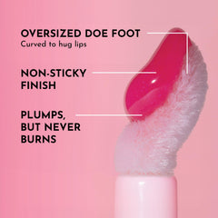 Lawless Forget The Filler lip plumper line gloss tube closeup emphasizes luxurious applicator for comfortable use