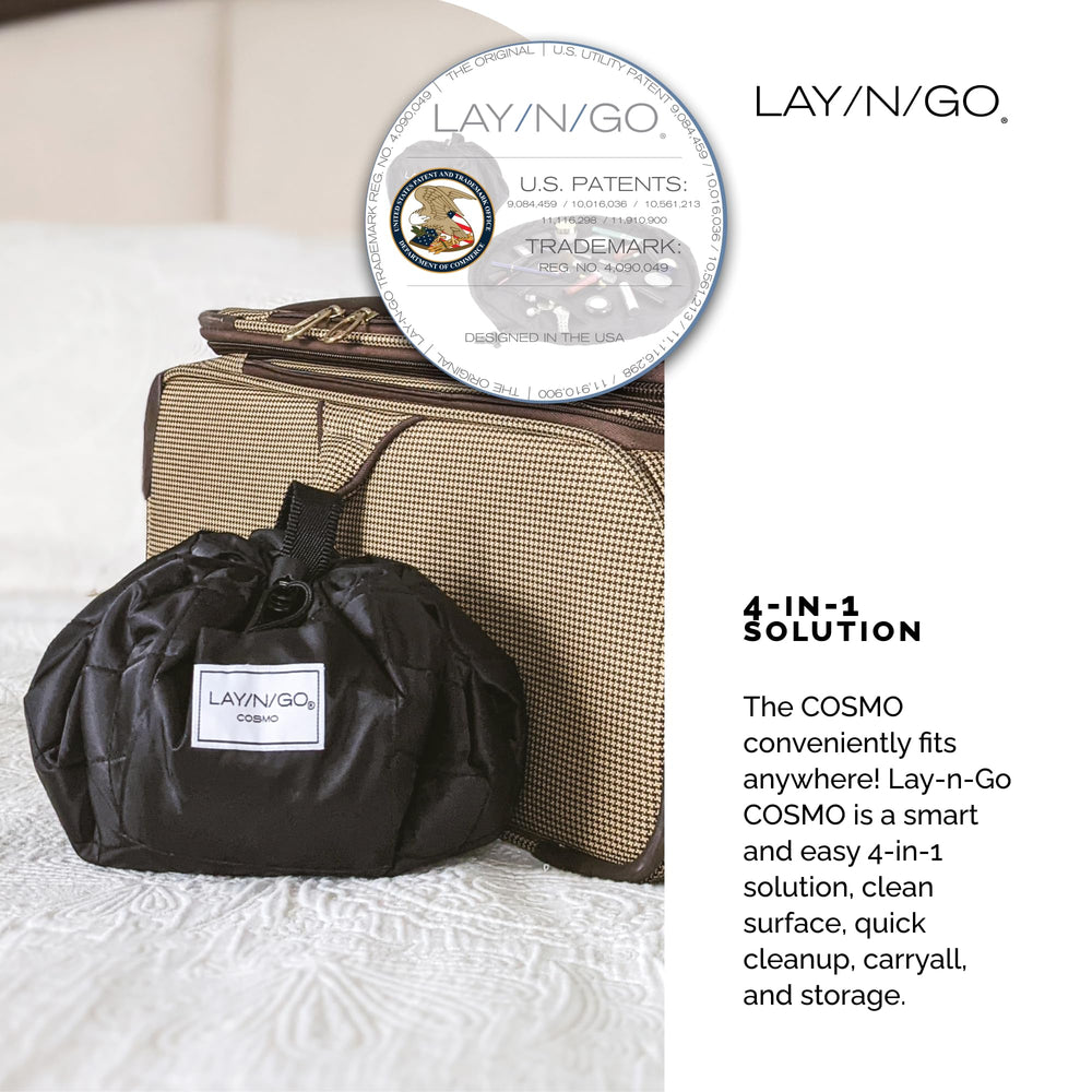 Lay-n-Go Cosmo leopard bag undergoing machine wash durability test