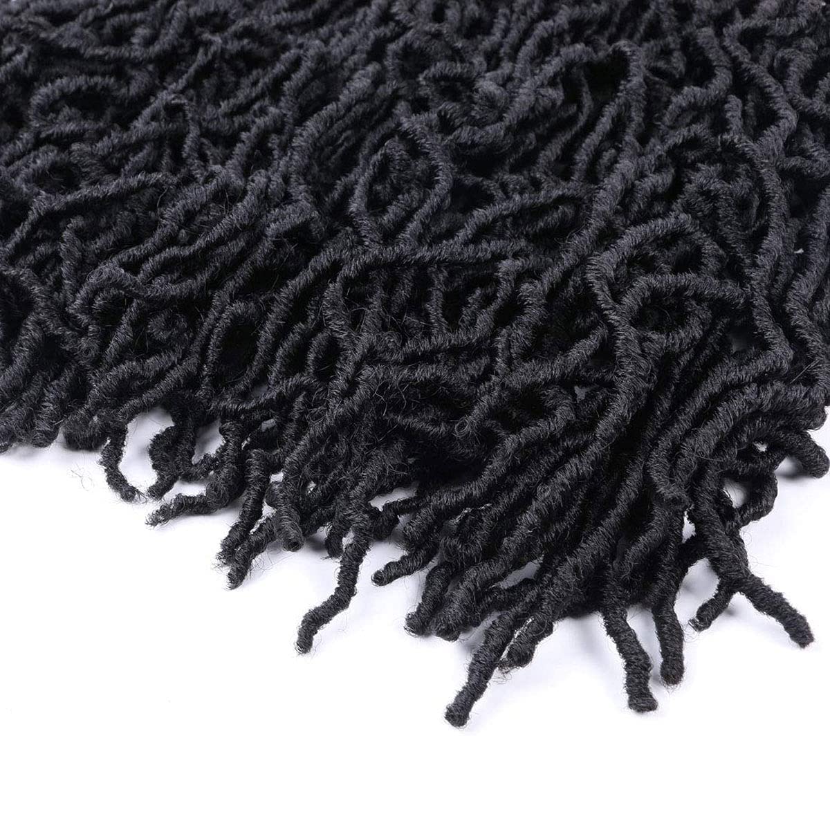 Layashow pre-looped crochet locs installed by beginners.